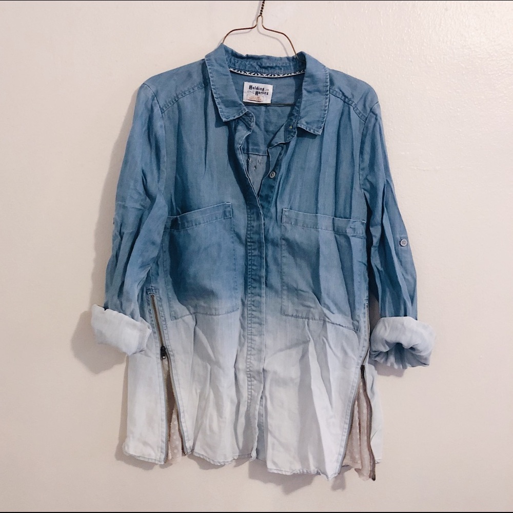 Anthropologie chambray button up